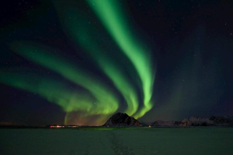 aurora boreal en las islas lofoten