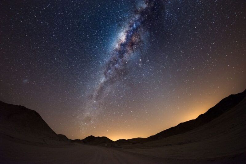 cielo con estrellas en namibia