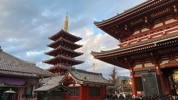 Templo de Sensoji, en el histórico barrio de Asakusa en Tokio