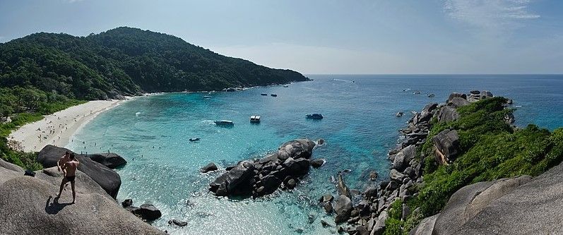 playa de una de las islas similan, en tailandia