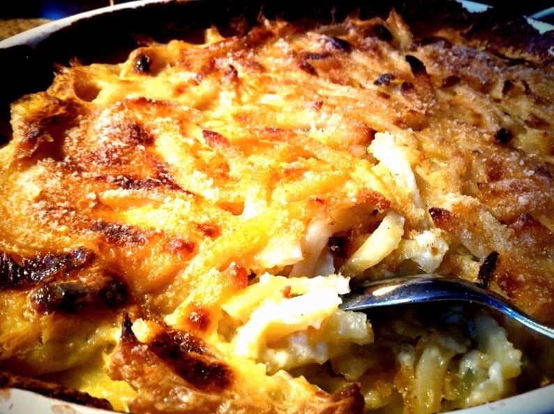 plato gratinado Jansson's Frestelse, típico de estocolmo